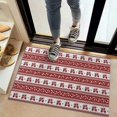 thumbnail image 2 of Red Christmas Knitted Pattern Door Rugs,Washable Non Slip Door Mats Indoor,Decorative Door Mats,Entry Mat Indoor for Entrance,Bedroom,Kitchen,Bathroom,20"x32", 2 of 6