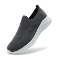thumbnail image 2 of NOKIO Walking Shoes for Men Breathable Elastic Knit Sneakers Comfortable S𝗅ip On L𝗈afers Lightweight Soft Sole Walking Shoes Wide Width Non-S𝗅ip Athlet𝗂c Shoes, 2 of 5