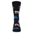 thumbnail image 4 of MeMoi Men's Colorful Food Trucks Bamboo Blend Novelty Crew Sock - Mens - Male, 10-13, Black, 4 of 7