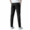 thumbnail image 3 of Cool Breathable Pants Mens Ice Silk Lightweight Pant Quick Drying Active Trousers Over 50 Summer B Black M, 3 of 5