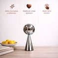 thumbnail image 3 of Ilios Innova | Lámpara de Mesa Esférica Plata Moderna con Base Cónica, Diseño Decorativo, Ideal para Buró, Sala o Espacios Contemporáneos, 3 of 9