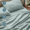 thumbnail image 6 of Bare Home Premium 1800 Collection 4-Piece Bed Sheet Set, King, Sea Spray, 6 of 11