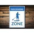 thumbnail image 1 of Paddleboarding Zone Novelty Decor, Metal Wall Sign - 10x14 Inches, 1 of 4