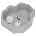thumbnail image 1 of Ashtray, Grey Home Ashtrays Tapered Round Design Alien Style  For Desktop Storage, 1 of 8