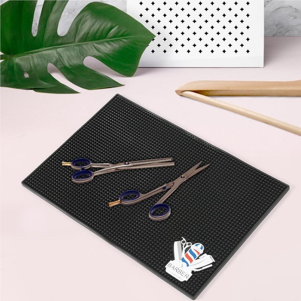 Alfombrilla De Silicona Antideslizante Para Encimera De Peluquería, Almohadilla Para Herramientas De Tocador Para Uso En Salón Serendint CE002714-00