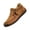 Brown_004, variant on Women's Leathe Slip On Mid-Cut Loafers Side Zipper Fashion Lightweight Soft Sole Casual Comfortable Walking Flat Shoes for Work Commuting Leisure Daily Saffron 8 (EU-41)
