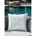 thumbnail image 4 of Outdoor Pillows Waterproof, Light Blue Coastal Bedding Throw Pillows with Insert for Couch Sofa Bed, Nautical Starfish Coral Shell Ocean 16x16 Inch Pillowcases Decorative Patio Pillow Set of 1, 4 of 8