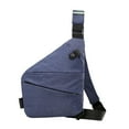 thumbnail image 4 of Bolso Bandolera Para Hombre, Bolso Utilitario Resistente Al Agua Para Viaje, Bolso De Hombro Informal, Color Azul Derecho, 4 of 8