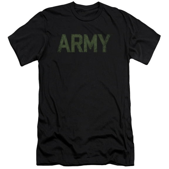 Army Type Premium Canvas T-Shirt Adult Slim Fit 30/1 Black
