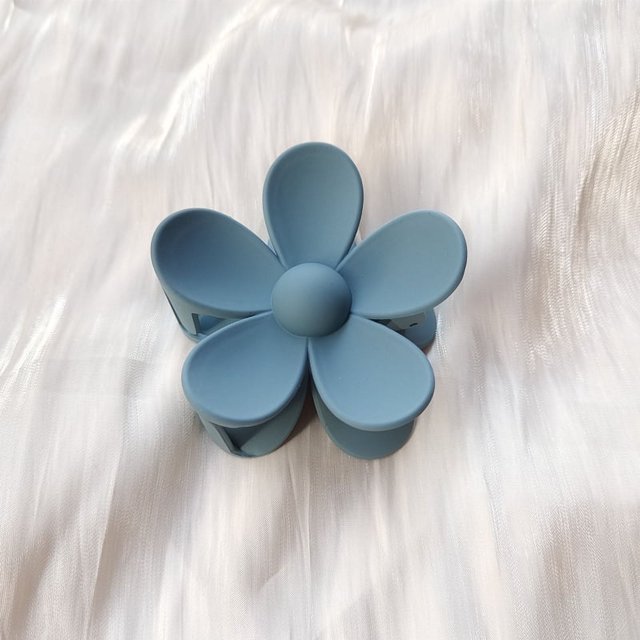 Pinza para el pelo con forma de flor esmerilada de color caramelo de verano para mujer