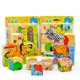 thumbnail image 3 of Rompecabezas de animales de dibujos animados de madera para niños, rompecabezas de Sabiduría de 6 lados, juguetes de Educación Temprana, juego para padres e hijos, Envío Gratis, 3 of 4