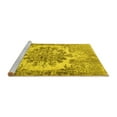 thumbnail image 2 of Ahgly Company Machine Washable Indoor Square Persian Yellow Traditional Area Rugs, 6' Square, 2 of 4