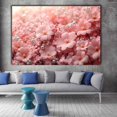 thumbnail image 2 of Mudket Framed Canvas Wall Art Ready to Hang, Blush Pink Floral Wall Art, Romantic Flower Decor, Pink Flower Wall Art for Bedroom Wedding Party Bathroom Living Room Decor - 12"L x 8"W, 2 of 10