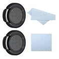 thumbnail image 1 of Unique Bargains 28mm Lens Cap, 2 Pack Sides Pinch Snap Camera Lens Cover for Front Lens, Black, 1 of 7