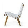 thumbnail image 6 of Ocilla Outdoor Rope Weave Lounge Chair (Set of 2), White and Teak, 6 of 6