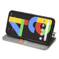 thumbnail image 2 of Étui pour Google Pixel 4a 4G à Rabat Portefeuille à Rabat Magnétique Protecteur - Gris, 2 of 5