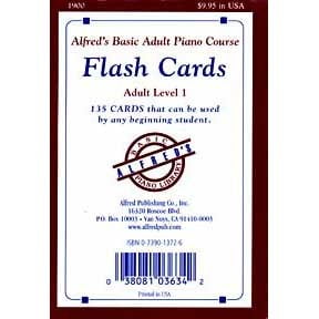 Alfred Basic Adult Piano Course Flash Cards: Adult Level 1