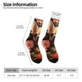 thumbnail image 2 of Logiee Vintage Red Flower Chihuahua Print Adult Socks for Men & Women,Calf Socks, Ankle Socks,Boots Socks,Breathable Casual Sock,Unisex Crew Socks, 2 of 6
