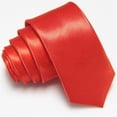 thumbnail image 1 of Cravate Mince Décontractée et Stylée, Rouge, 1 of 1