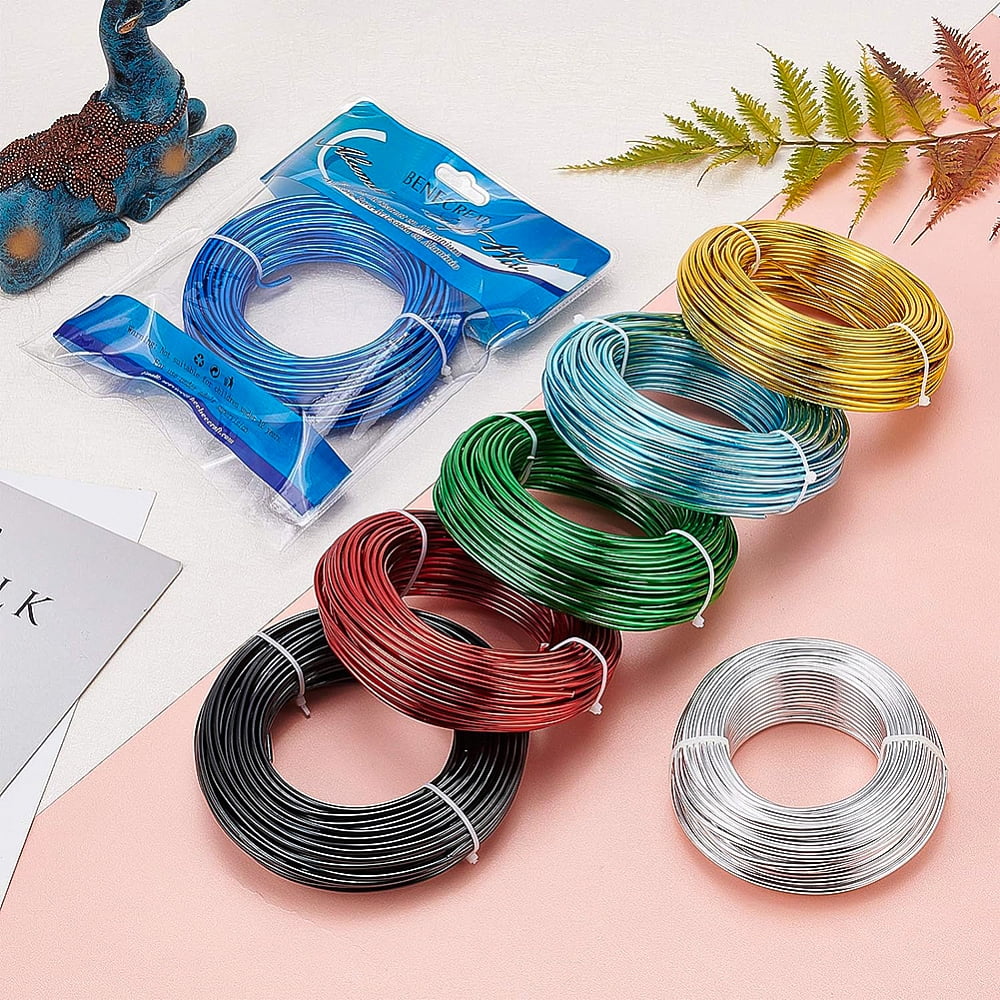 82 Feet 9 Gauge Aluminum Wire Bendable Jewelry Craft Wire Bonsai Trees Floral Arts Crafts Making Black