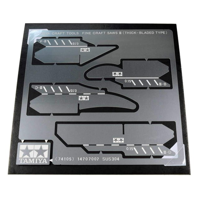 Hoja de Sierra de Precisión TAMIYA Fine Craft Saw Blade III de 0.15 mm de Grosor