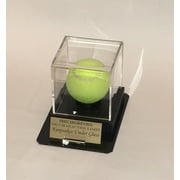 Tennis Ball Personalized Acrylic Display Case - Holder with Octagon Base, Custom Ball and Nameplate Stand