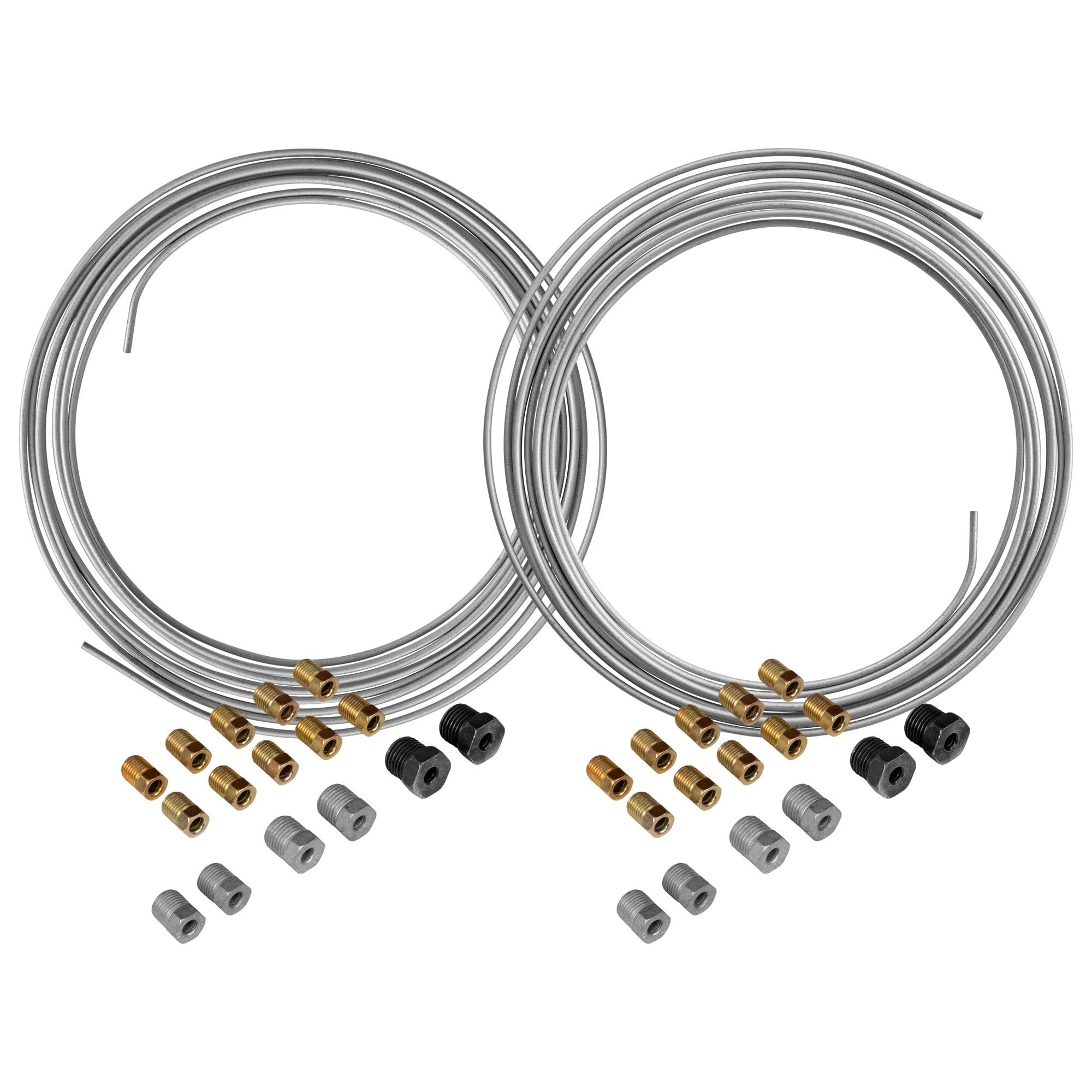 4LIFETIMELINES Galvanized Steel Brake Line Tubing Coils and Fittings