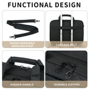 KROSER 17 Waterproof Nylon Laptop Messenger Bag, Black