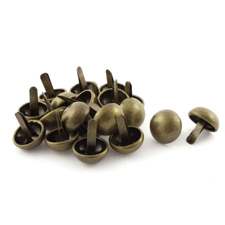22mm Dia Metal Round Shape Clothes Decorative Split Rivets Bronze