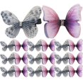 thumbnail image 3 of Girl Hair Accessories Hair Butterflies Clips Chiffon Material Adjustable Fairy Style Daily Wear 4.5x3cm 20Pack, 3 of 5