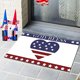 thumbnail image 1 of Felpudo de bienvenida con bandera de EE. UU., fácil de limpiar, para porche delantero, para uso en exteriores e interiores., 1 of 5