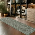 thumbnail image 6 of ARJINCUTE Distressed Vintage Gray Green Runner Rugs 2'x8', Non-Slips Low Pile Traditional Farmhouse Carpet, Machine Washable, 6 of 9