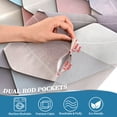 thumbnail image 5 of Yayeee Kitchen Curtains Tier Set of 2 Light Filtering 57"x24" Over Sink Window Panels, Red Art Pattern, 5 of 7