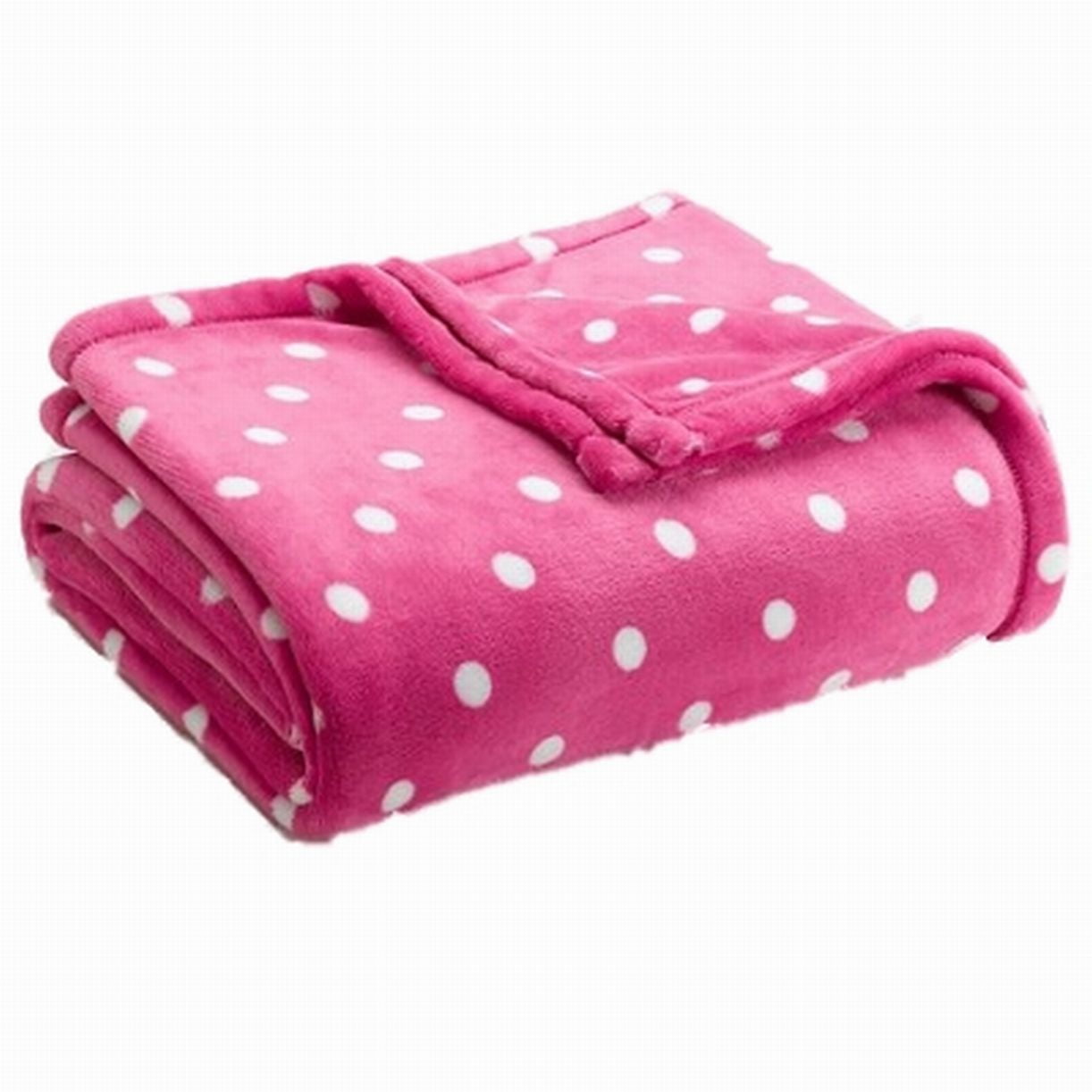 The Big One Plush Super Soft Pink Polka Dot Oversized ...