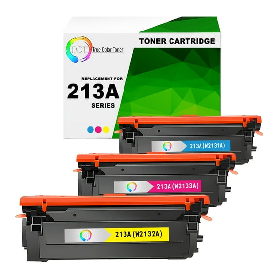 TCT 213A Color Toner Cartridge 3 Pack - Premium Compatible Replacement for 213A W2131A W2132A W2133A