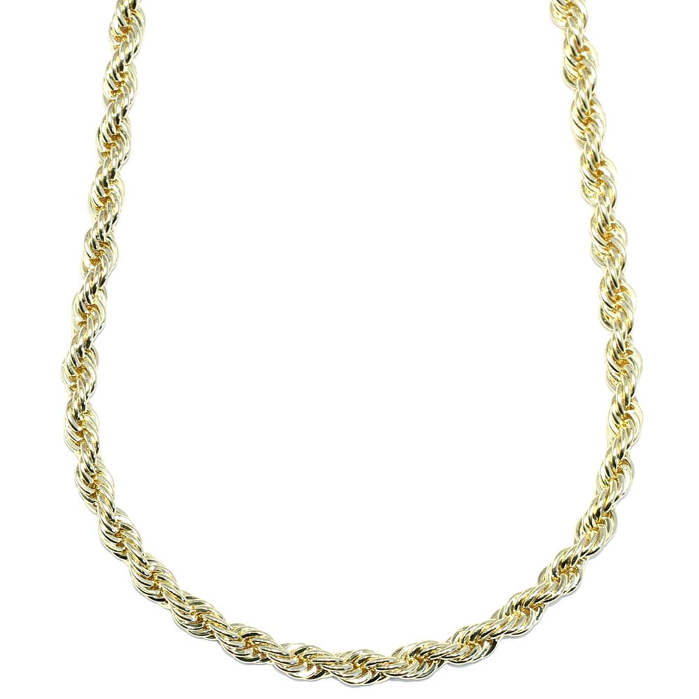 Gold Rope Chain, Dookie Chain FILLED 6mm X 24 Inches - Walmart.com