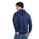 thumbnail image 2 of Sudadera con capucha Hanes Full-Zip Eco-Smart para hombre Azul Marino XXL, 2 of 7