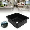 thumbnail image 4 of RV Sink, Stainless Steel Drop In Bar Sink Large Capacity Rectangular Topmount Hand Wash Basin Sink Small Single Bowl Sink with 1.6in Drain Hole for Caravan Boat, 4 of 7