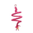 thumbnail image 3 of Bunblic Bird Rope Perches Birdcage Toy Woven Spiral Rope Thick Hanging Standing Toy Braided Rope for Parakeet Lovebirds Parrot Canary red, 3 of 8