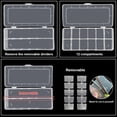 thumbnail image 3 of DARUITE Plastic Organizer Box, 12 Grid Storage Box with Removable Dividers, Perfect for Tackle, Craft Supplies, Bead, Small Parts, Sewing Supplies, Clear, 3 of 6