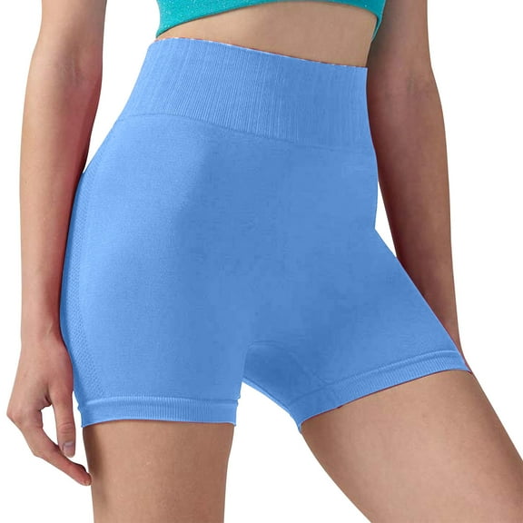 ShomPort Yoga Shorts for Women Seamless High Waisted Athletic Short Leggings Summer Slim Stretchy Workout Casual Shorts