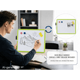 thumbnail image 2 of MXG Double-Sided White Board Dry Erase,12"x16" Green Small Whiteboard with Markers & Eraser,Portable Mini White Board for Coaches, Students, Kitchen, 2 of 10