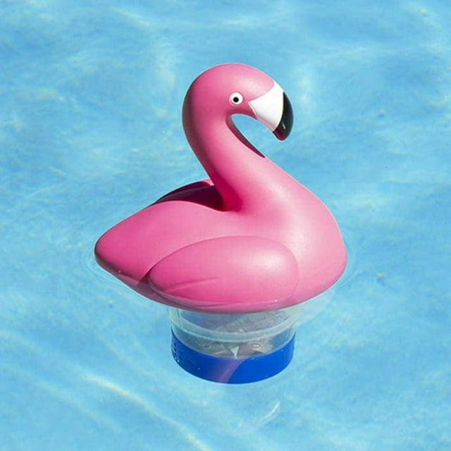 Flotteur de Chlore, Distributeur de Chlore Flottant, Mignon Animal Chlorinateur Flottant Panier de Chlore pour Tablettes Chimiques pour Pastilles de 3 Pouces Support de Brome Utilisé pour Piscine Spa