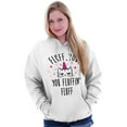 thumbnail image 5 of Fluff You Fluffin Kitty Cat Funny Pun Hoodie Sweatshirt Women Brisco Brands L, 5 of 6