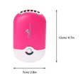 thumbnail image 2 of GAXIRE Mini ventilador USB para el aire acondicionado, secador rápido de extensiones de pestañas (rosa rojo), 2 of 6