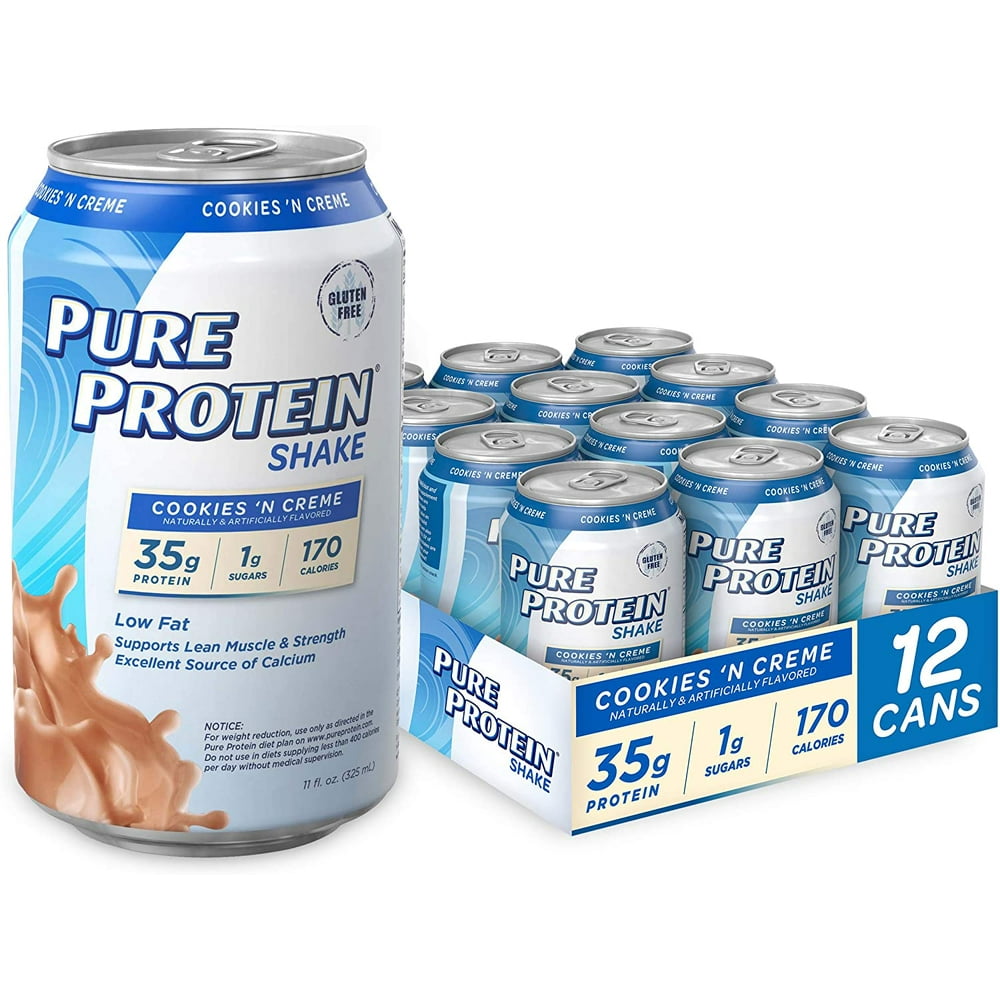 Are Pure Protein Shakes Good For Weight Loss Pure Protein Ready to Drink Shakes, High Protein Cookies N Cream, 11oz