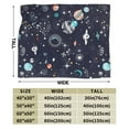 thumbnail image 3 of KLL Fleece Blanket Plush Throw Blanket Galaxy2 ,Soft Fuzzy Cozy Flannel Blanket for Couch Sofa Bed.(50"x40" ), 3 of 7