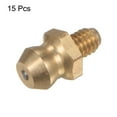 thumbnail image 3 of Uxcell 15pcs Brass Straight Grease Fitting M4x0.7mm Metric Thread Hydraulic Grease Nipple Accessories, 3 of 6