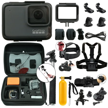 GoPro HERO7 Silver 10 MP Waterproof 4K Camera Camcorder + Complete Action
