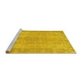 thumbnail image 2 of Ahgly Company Machine Washable Indoor Rectangle Oriental Yellow Modern Area Rugs, 8' x 12', 2 of 4
